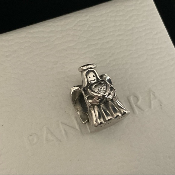 Pandora angle charm with big CZ stone - Picture 3 of 6
